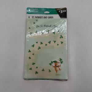 Hallmark Heartline St Patricks Day Cards 6 Mouse Shamrocks Luck‎ of the Irish
